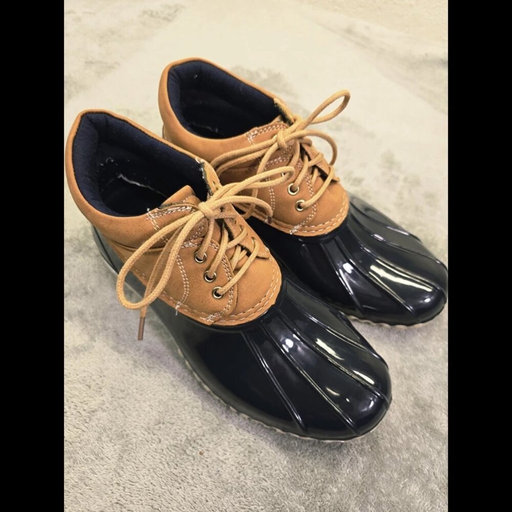 Tommy Hilfiger T-WHEAT-T‎ Boots Womens 7M Blue/Tan Rubber Clean! - Picture 10 of 15
